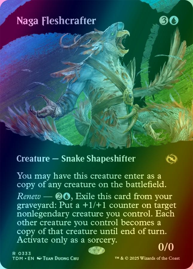 Naga Fleshcrafter [333] [Borderless] [Clan] [Tarkir: Dragonstorm] [Foil]