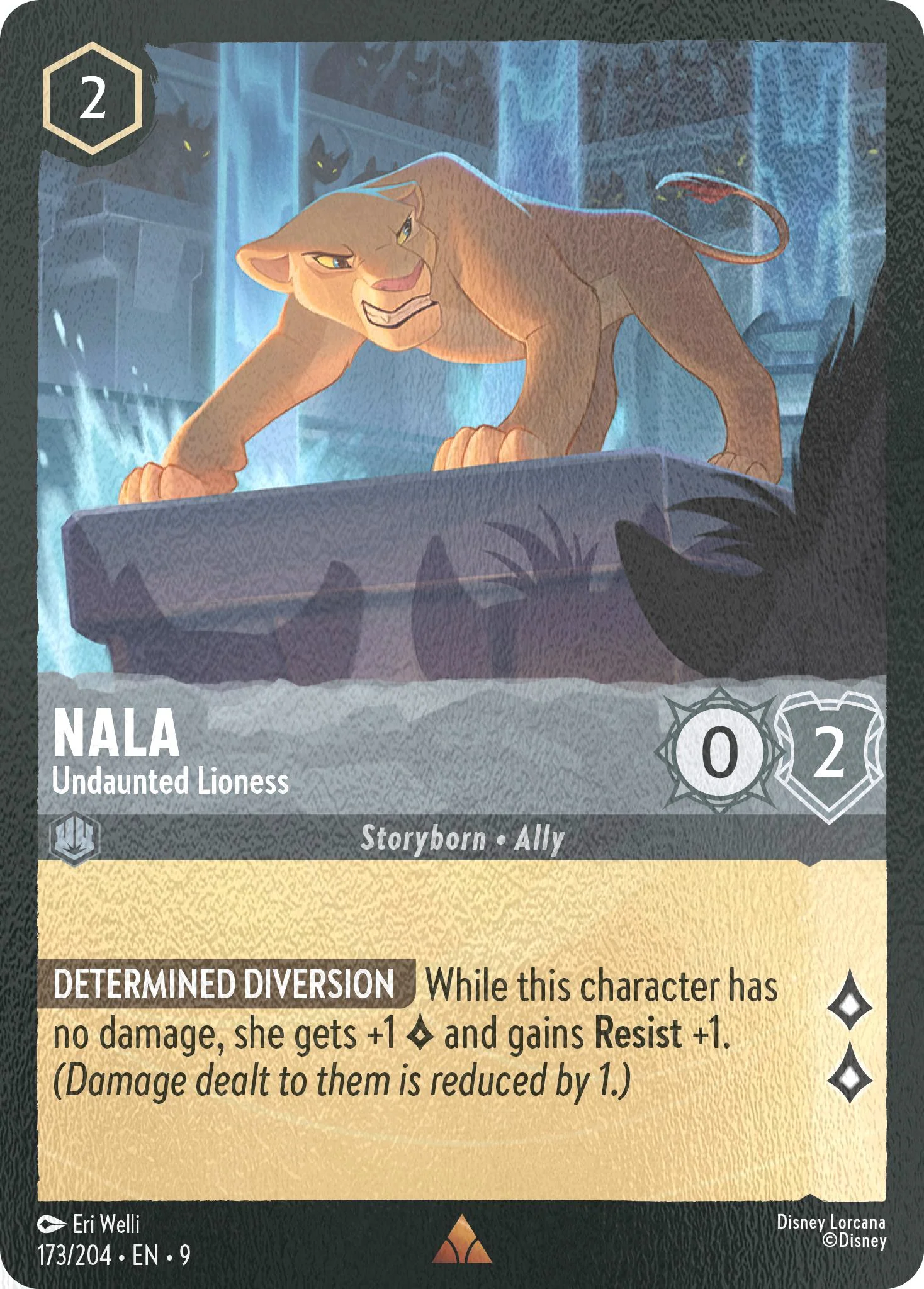Nala - Undaunted Lioness - 173/204 [Fabled] [Cold Foil]