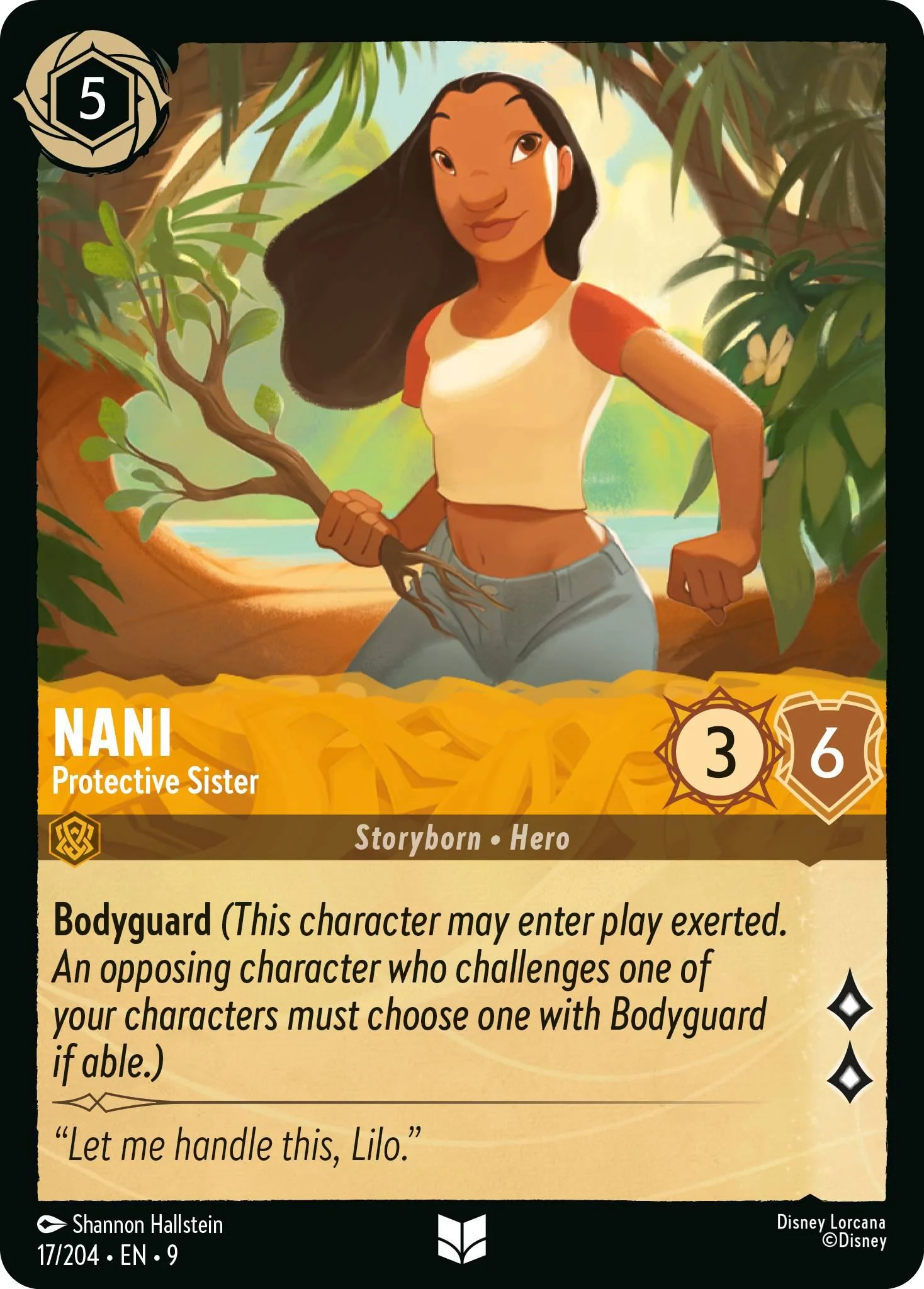Nani - Protective Sister - 17/204 [Fabled] [Non-Foil]