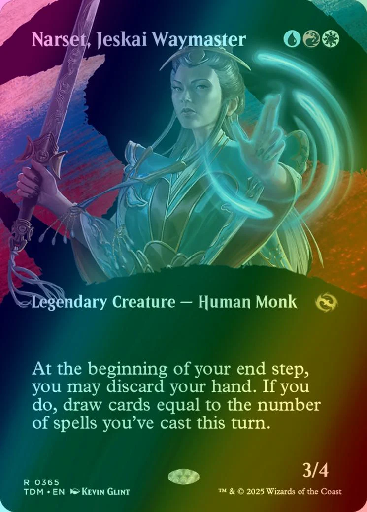 Narset, Jeskai Waymaster [365] [Borderless] [Clan] [Tarkir: Dragonstorm] [Foil]
