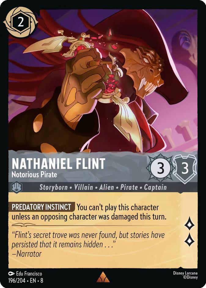 Nathaniel Flint - Notorious Pirate - 196/204 [Reign of Jafar] [Non-Foil]
