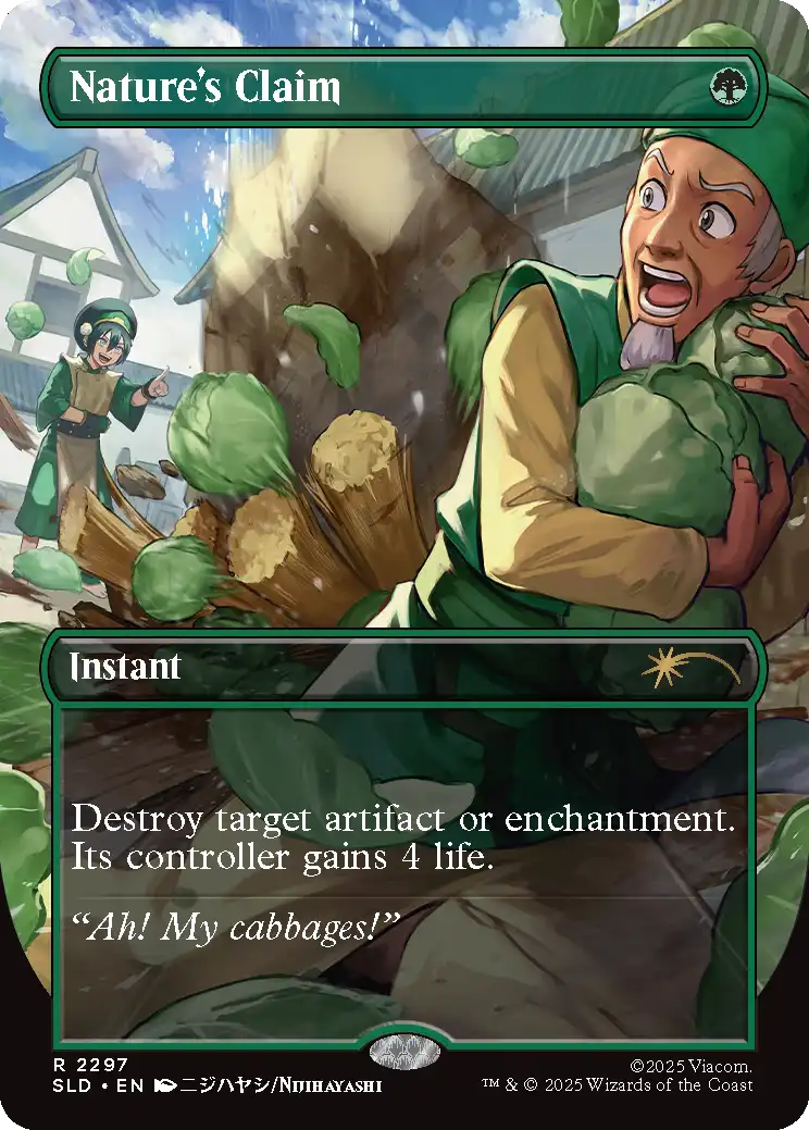Nature's Claim [2297] [Borderless] [My cabbages!] [Secret Lair Drop] [Non-Foil]