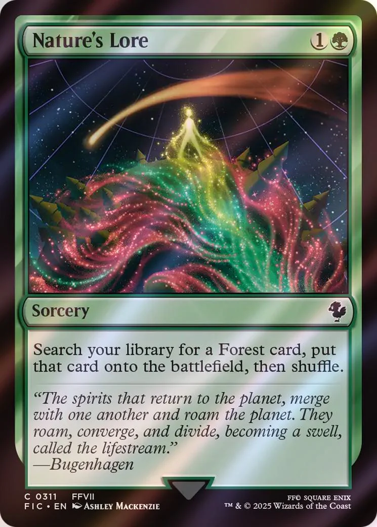 Nature's Lore [311] [FINAL FANTASY: Commander] [Surge Foil]