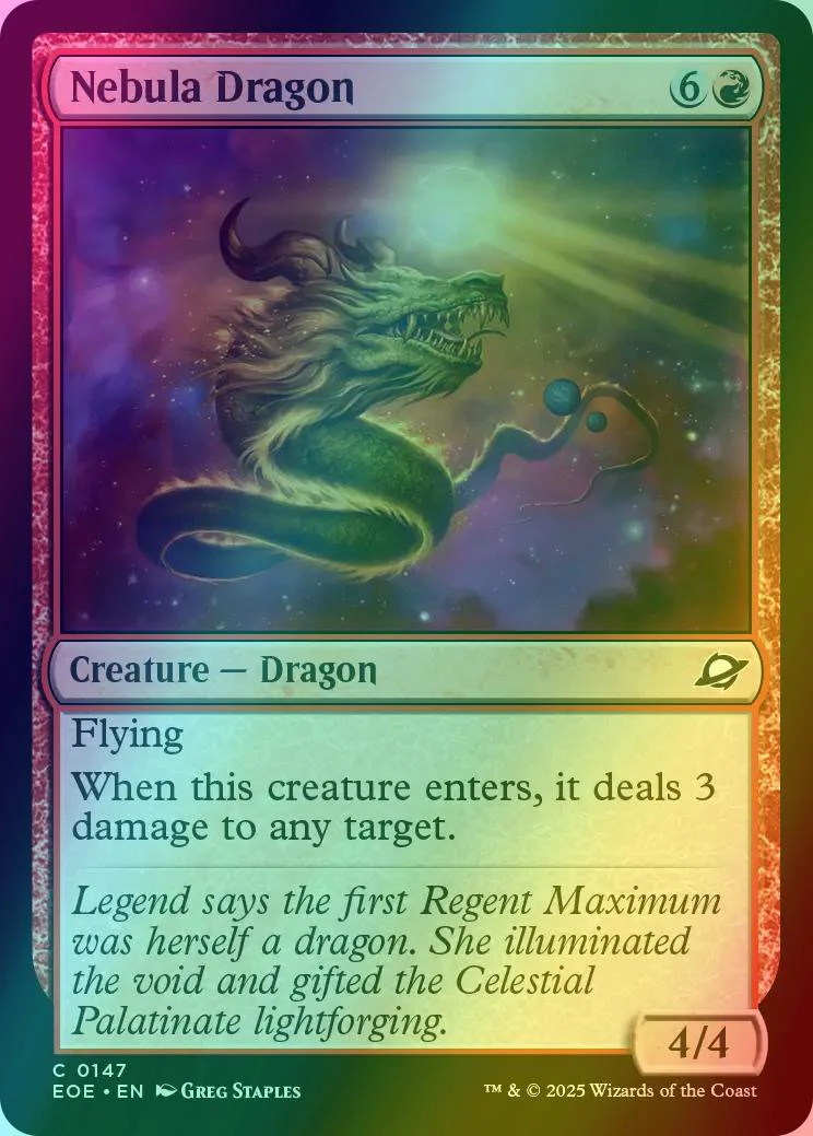 Nebula Dragon [147] [Edge of Eternities] [Foil]