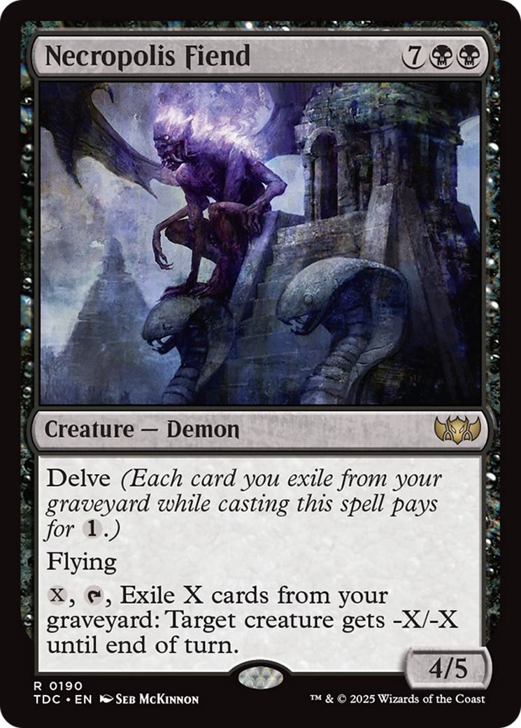 Necropolis Fiend [190] [Tarkir: Dragonstorm: Commander] [Non-Foil]