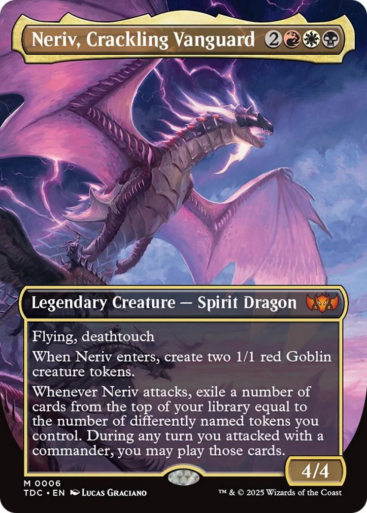 Neriv, Crackling Vanguard [6] [Borderless] [Tarkir: Dragonstorm: Commander] [Non-Foil]