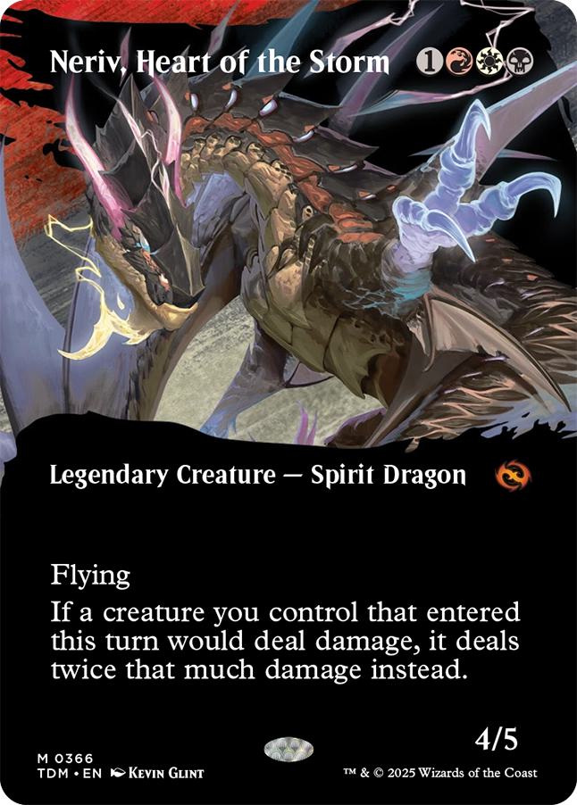 Neriv, Heart of the Storm [366] [Borderless] [Clan] [Tarkir: Dragonstorm] [Non-Foil]