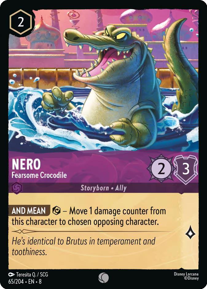 Nero - Fearsome Crocodile - 65/204 [Reign of Jafar] [Non-Foil]