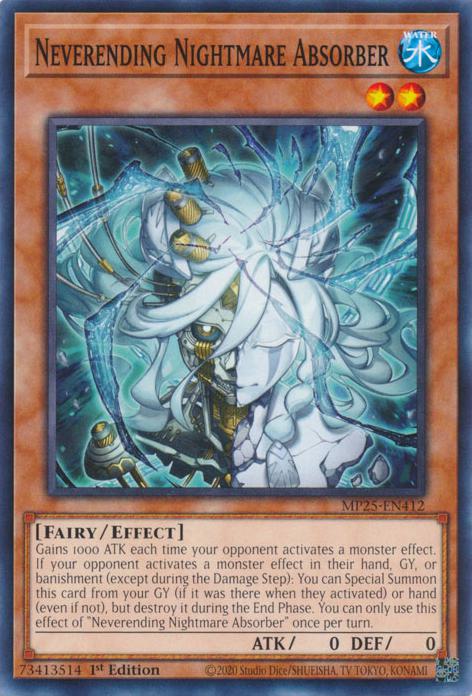 Neverending Nightmare Absorber - MP25-EN412 - Common - 1st Edition