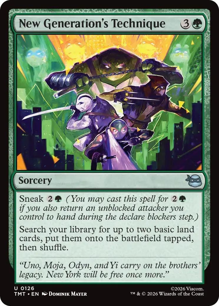 New Generation's Technique [126] [Teenage Mutant Ninja Turtles] [Non-Foil]