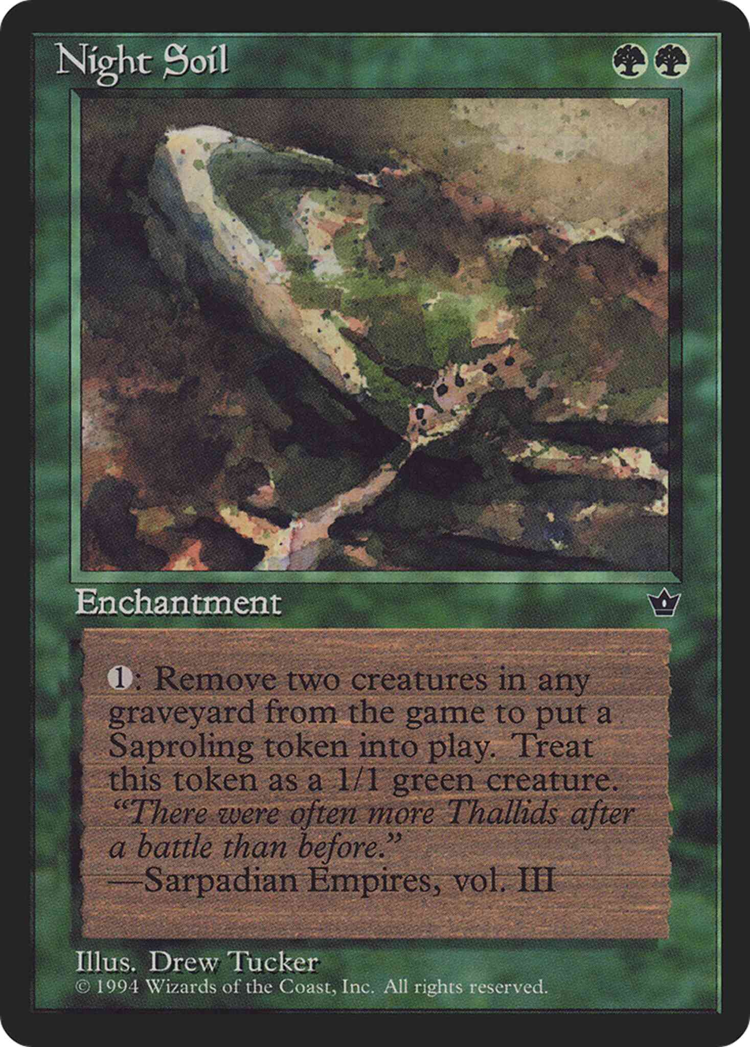 Night Soil [Drew Tucker] [71c] [Fallen Empires] [Non-Foil]