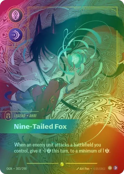Nine-Tailed Fox (Ahri) (Overnumbered) - 303/298 [Origins] [Foil]