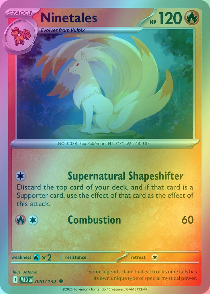 Ninetales - 020/132 - Uncommon [me01-020] [Reverse Holo]