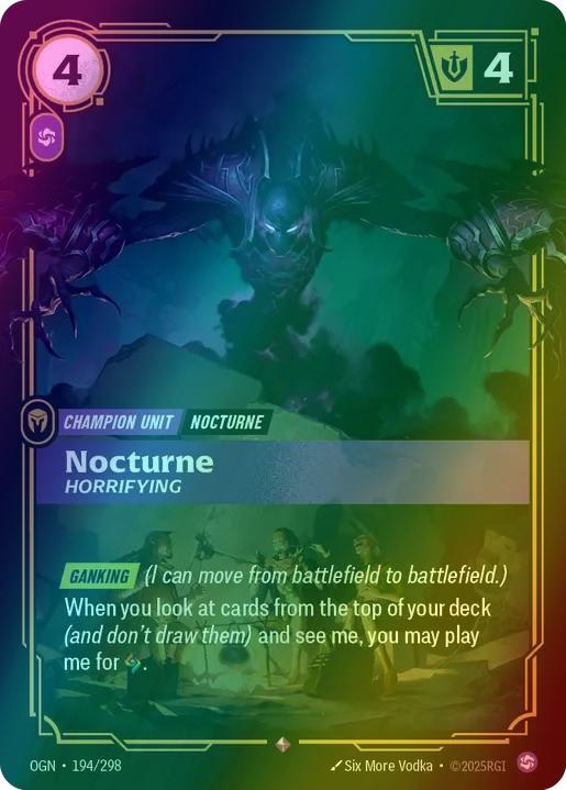 Nocturne - Horrifying - 194/298 [Origins] [Foil]