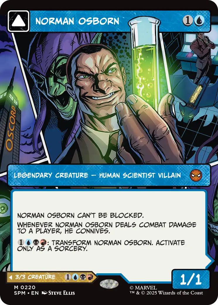 Norman Osborn // Green Goblin [220] [Borderless] [Panel] [Marvel's Spider-Man] [Non-Foil]