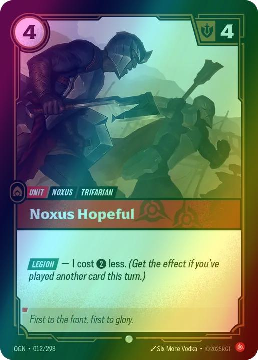 Noxus Hopeful - 012/298 [Origins] [Foil]