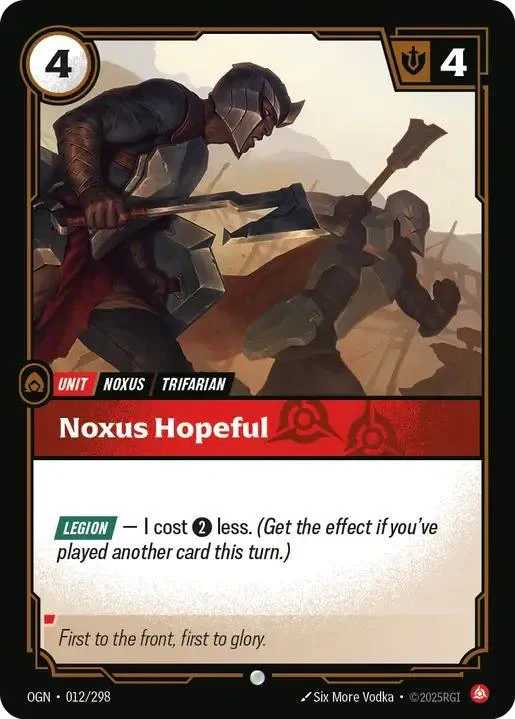 Noxus Hopeful - 012/298 [Origins] [Non-Foil]