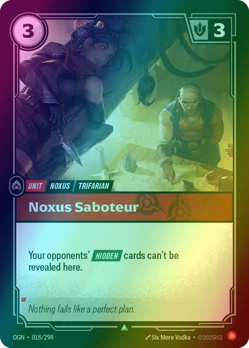 Noxus Saboteur - 018/298 [Origins] [Foil]