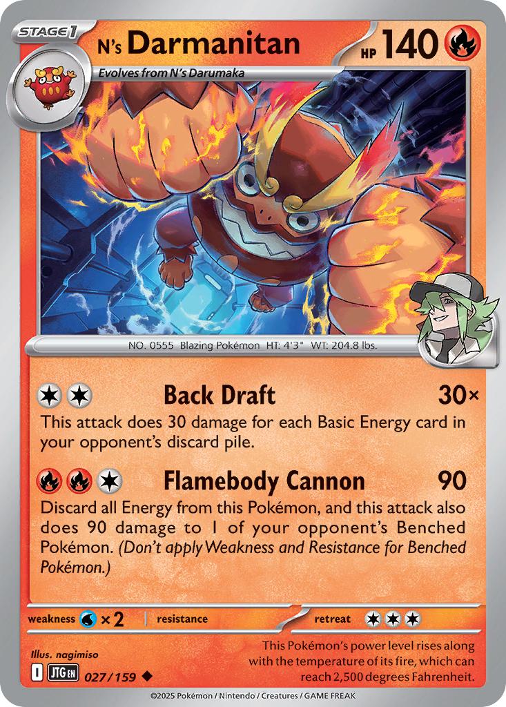 N's Darmanitan - 027/159 - Uncommon [sv09-027] [Non-Holo]