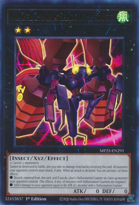 Number 2: Ninja Shadow Mosquito - MP25-EN291 - Ultra Rare - 1st Edition