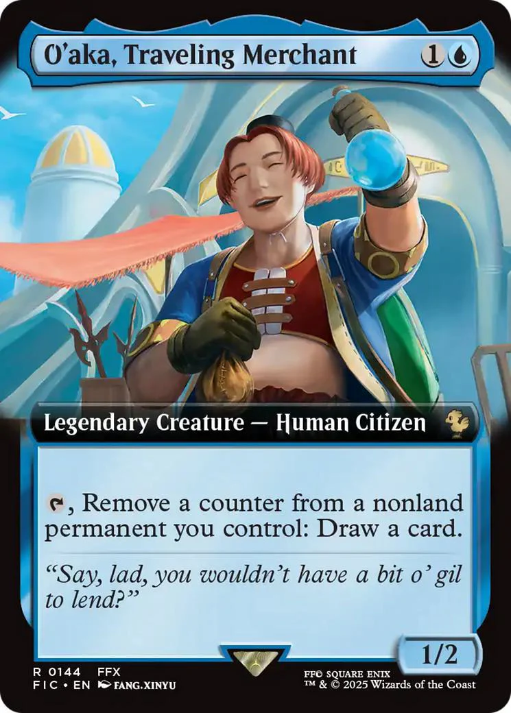 O'aka, Traveling Merchant [144] [Extended Art] [FINAL FANTASY: Commander] [Non-Foil]