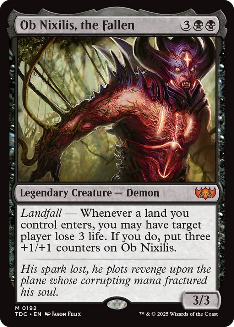 Ob Nixilis, the Fallen [192] [Tarkir: Dragonstorm: Commander] [Non-Foil]