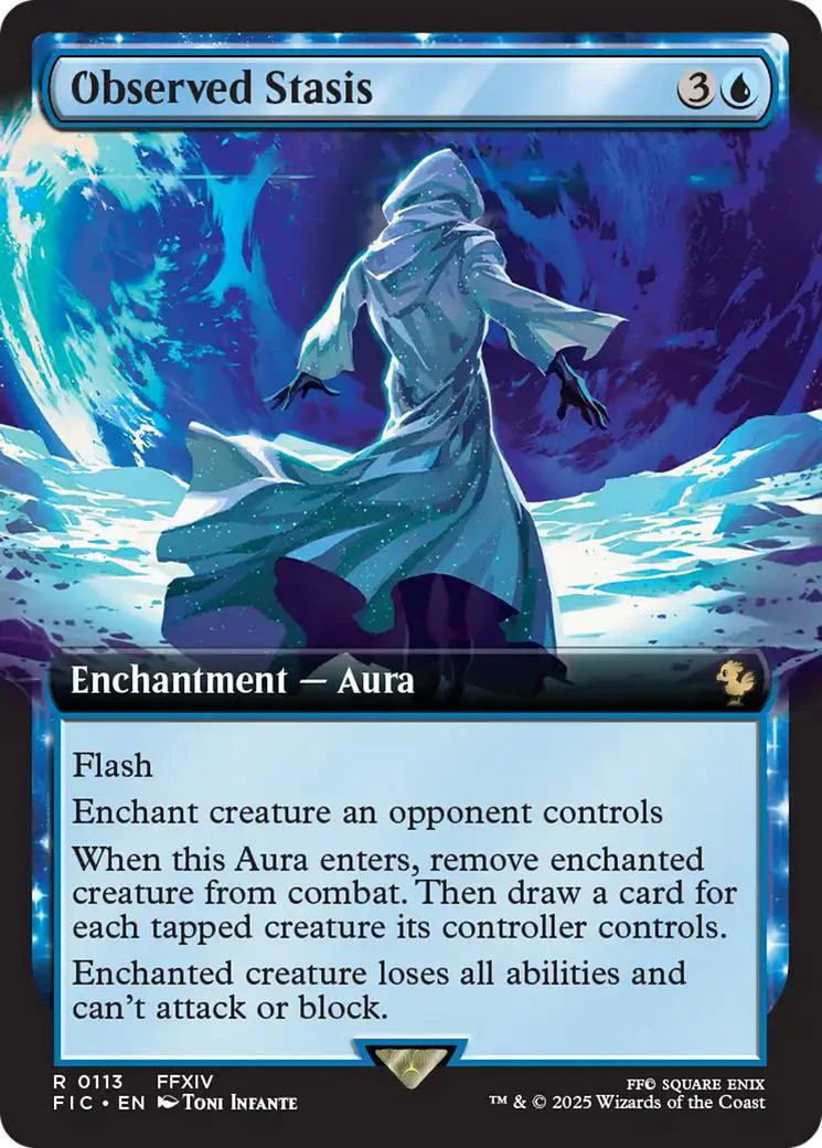 Observed Stasis [113] [Extended Art] [FINAL FANTASY: Commander] [Non-Foil]