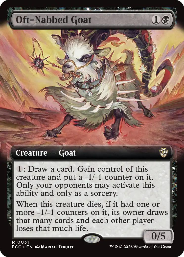 Oft-Nabbed Goat [31] [Extended Art] [Lorwyn Eclipsed: Commander] [Non-Foil]