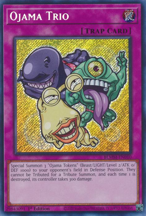 Ojama Trio - BLMM-EN010 - Secret Rare - 1st Edition