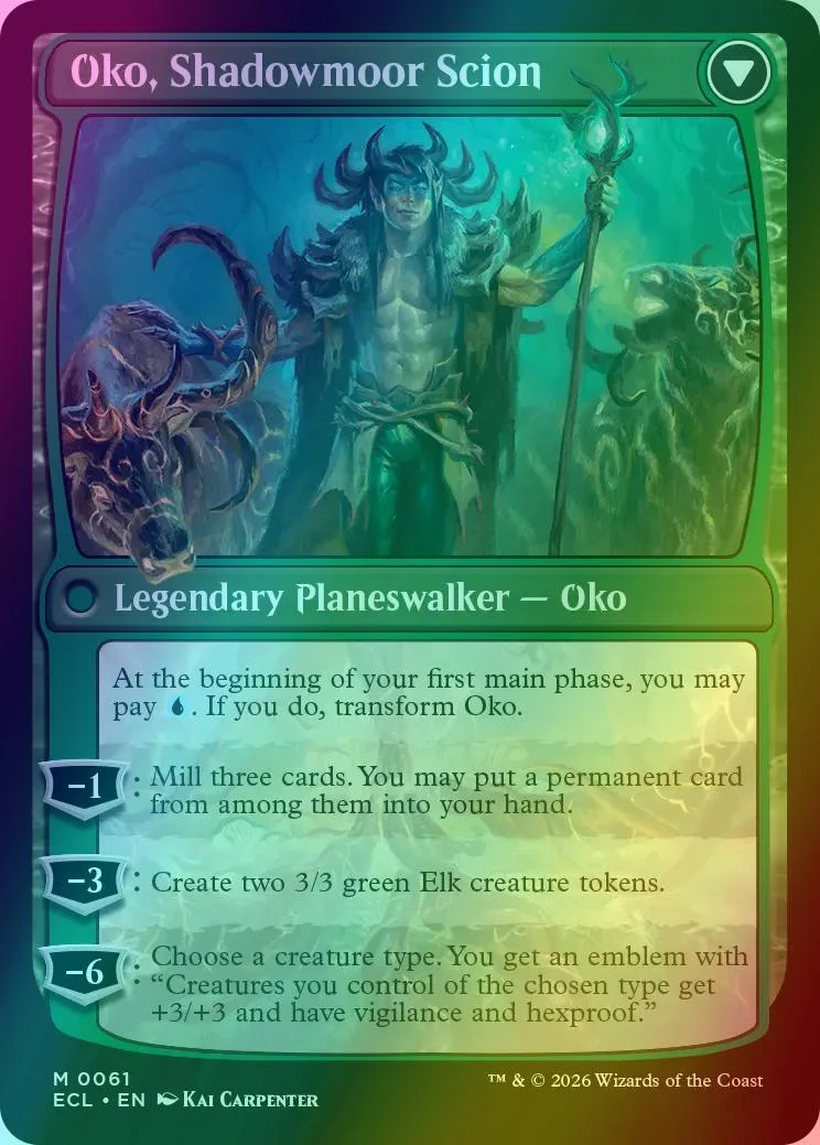 Oko, Lorwyn Liege // Oko, Shadowmoor Scion [61] [Lorwyn Eclipsed] [Foil] - Image 2