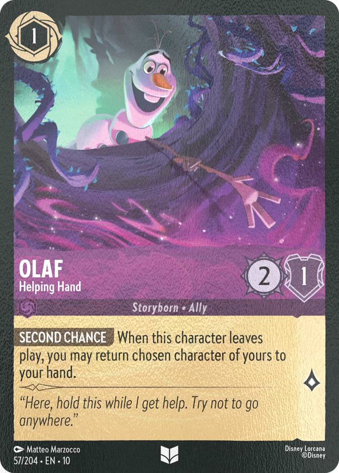 Olaf - Helping Hand - 57/204 [Whispers in the Well] [Cold Foil]