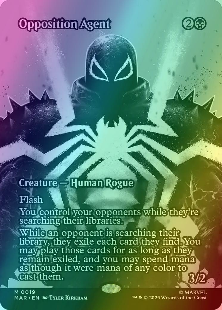 Opposition Agent [19] [Borderless] [Source Material] [Marvel Universe] [Foil]