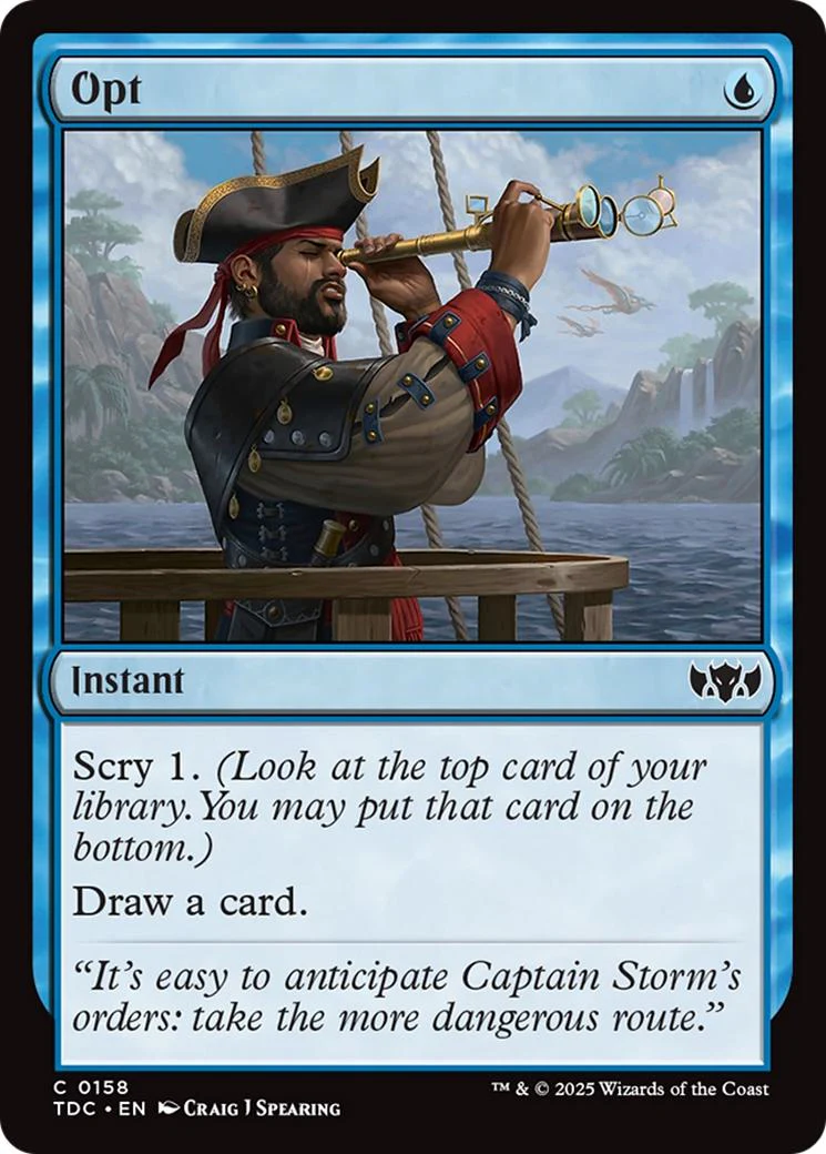 Opt [158] [Tarkir: Dragonstorm: Commander] [Non-Foil]
