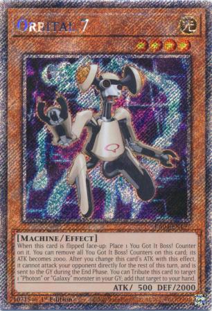 Orbital 7 - RA04-EN197 - Platinum Secret Rare - 1st Edition