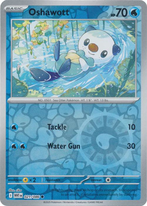 Oshawott - 021/086 - Common [sv105w-021] [Reverse Holo]