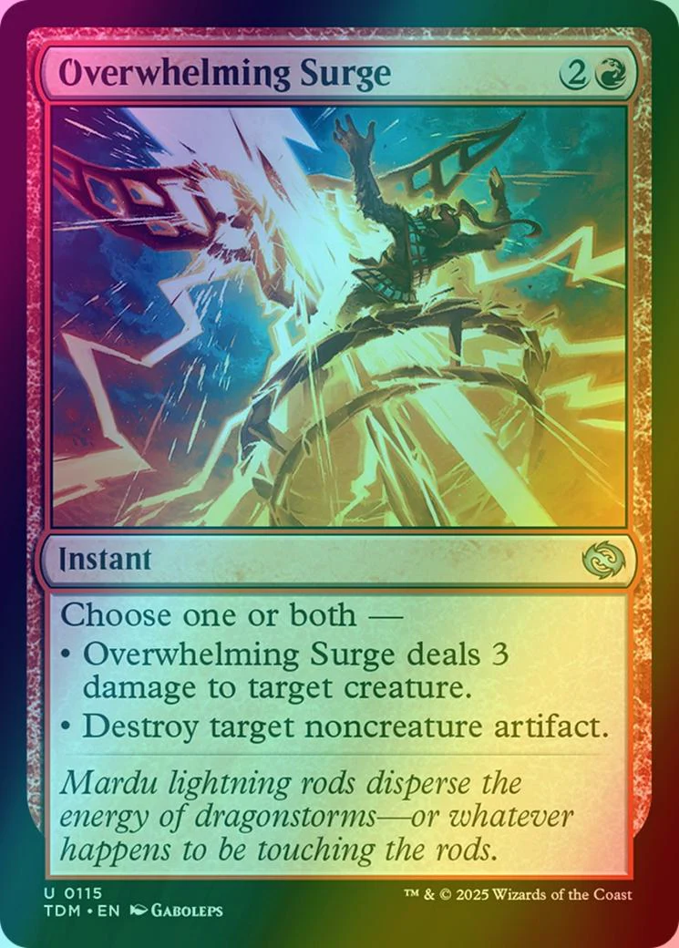 Overwhelming Surge [115] [Tarkir: Dragonstorm] [Foil]