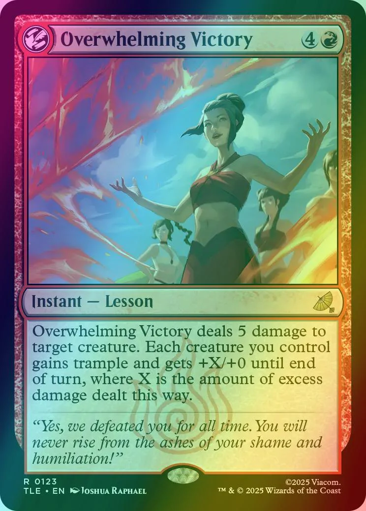 Overwhelming Victory [123] [Avatar: The Last Airbender Eternal] [Foil]
