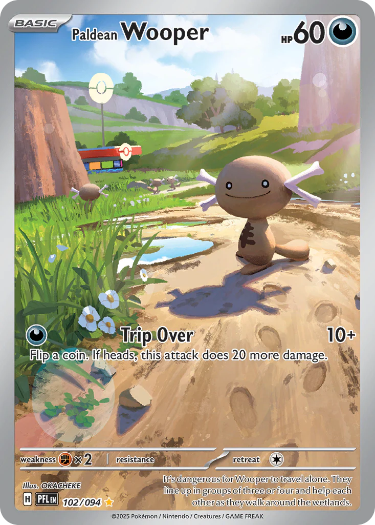 Paldean Wooper - 102/094 - Illustration Rare [me02-102] [Ultra]