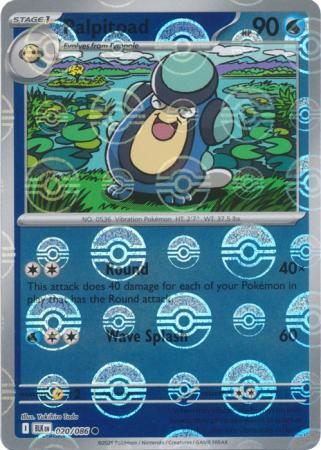 Palpitoad - Poké Ball Pattern - 020/086 - Common [sv105b-020] [Reverse Holo]