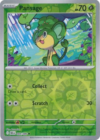Pansage - 004/086 - Common [sv105b-004] [Reverse Holo]