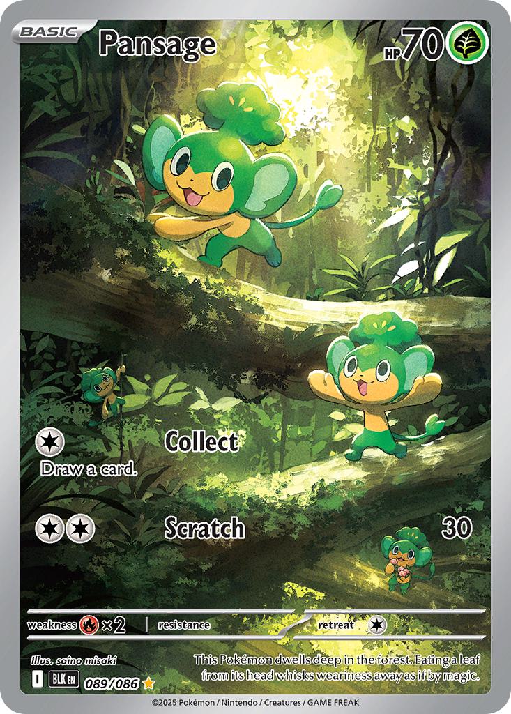 Pansage - 089/086 - Illustration Rare [sv105b-089] [Ultra]