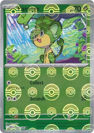 Pansage - Poké Ball Pattern - 004/086 - Common [sv105b-004] [Reverse Holo]