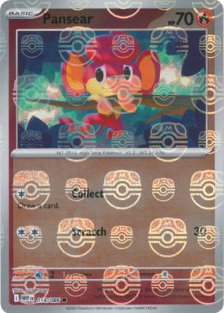 Pansear - Master Ball Pattern - 014/086 - Common [sv105w-014] [Reverse Holo]