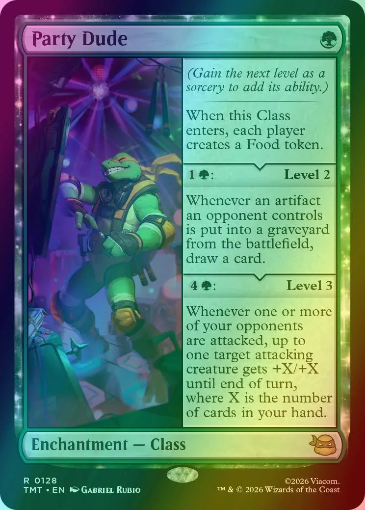 Party Dude [128] [Teenage Mutant Ninja Turtles] [Foil]