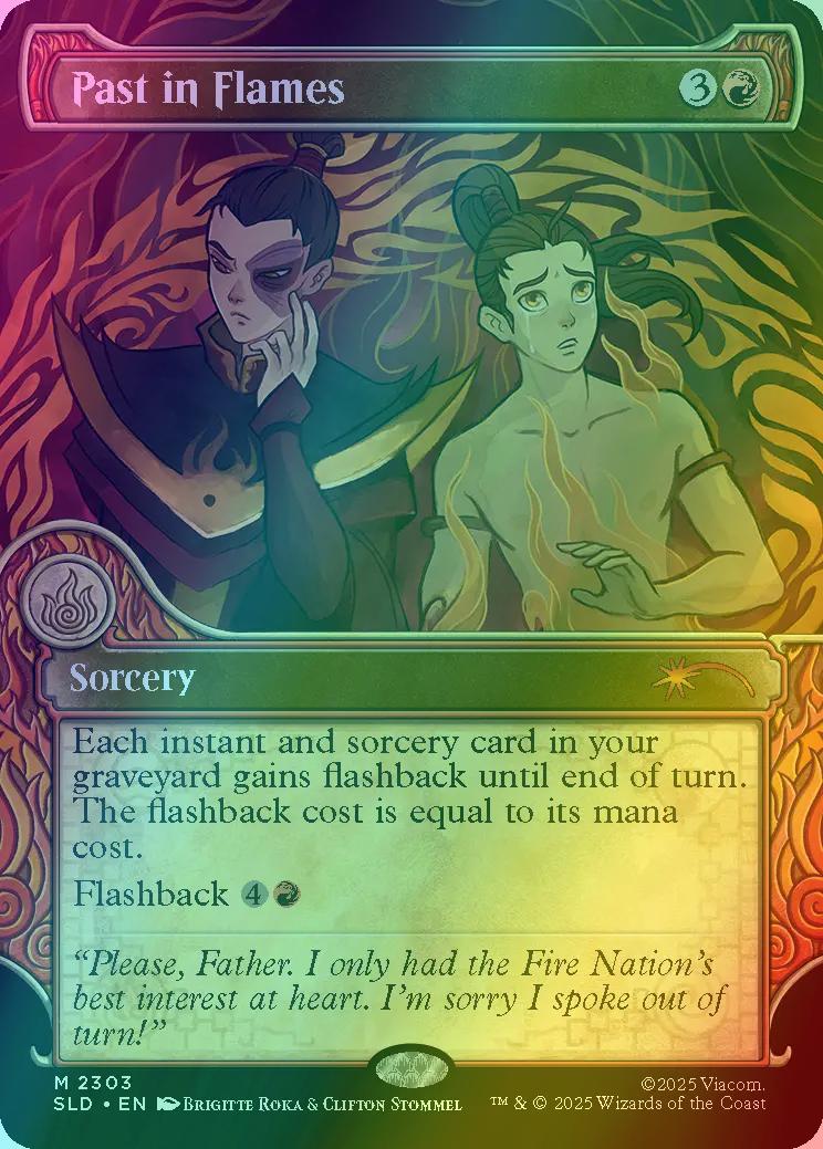 Past in Flames [2303] [Elemental Frame] [One with the Elements] [Secret Lair Drop] [Foil]