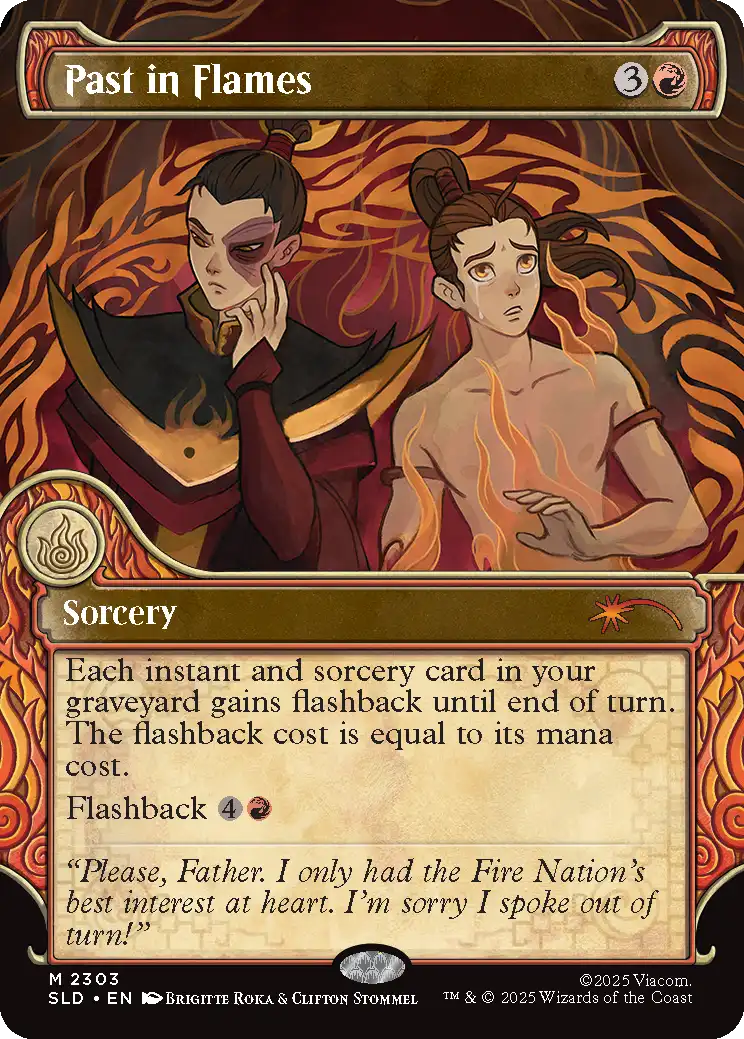 Past in Flames [2303] [Elemental Frame] [One with the Elements] [Secret Lair Drop] [Non-Foil]