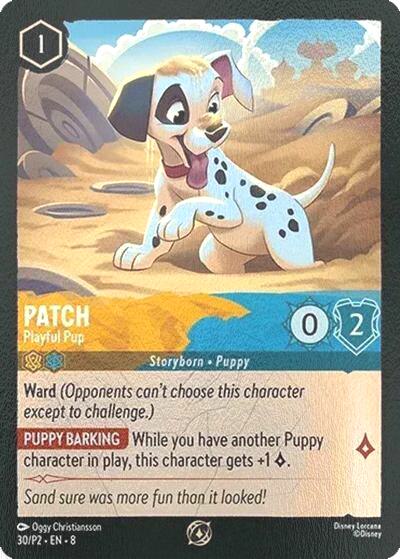 Patch - Playful Pup - 30/P2 [Disney Lorcana Promo Cards] [Cold Foil]