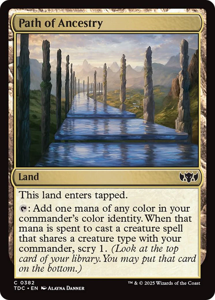 Path of Ancestry [382] [Tarkir: Dragonstorm: Commander] [Non-Foil]