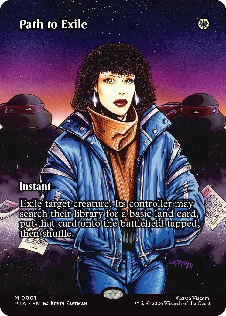 Path to Exile [1] [Borderless] [Teenage Mutant Ninja Turtles Source Material] [Non-Foil]