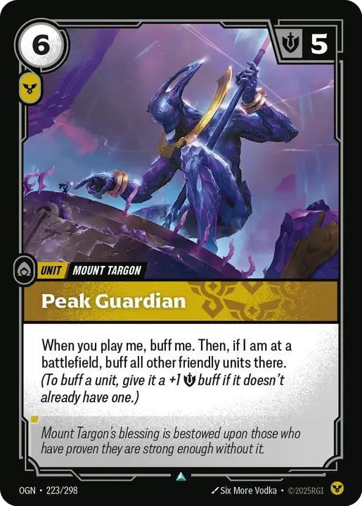 Peak Guardian - 223/298 [Origins] [Non-Foil]